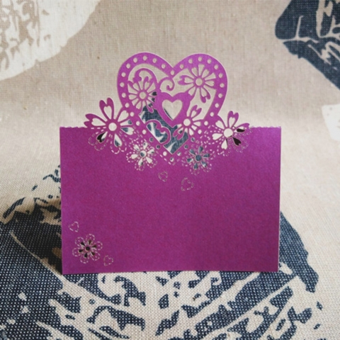 банкетная карточка сиреневая, фиолетовая фото