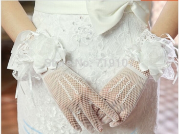 перчатки свадебные короткие купить