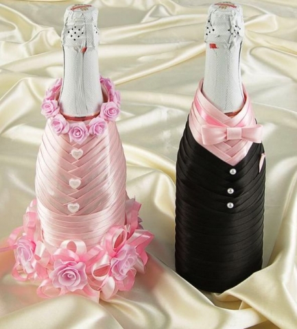 свадебные костюмы на шампанское розовые фото