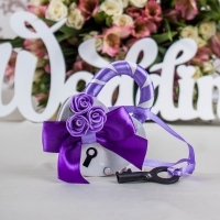 свадебный замочек фиолетовый фото