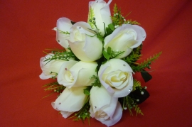 букет дублер белые розы купить