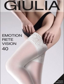 Чулки свадебные белые Чулки женские EMOTION RETE VISION 40 ден цвет белый (bianco), р-р 1-2 (XS-S) 001882 Чулки свадебные белые Чулки женские EMOTION RETE VISION 40 ден цвет белый (bianco), р-р 1-2 (XS-S) 001882