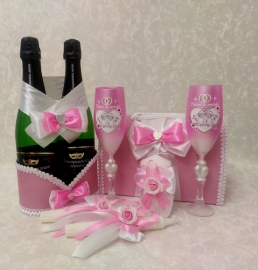 розовый комплект на свадьбу недорого