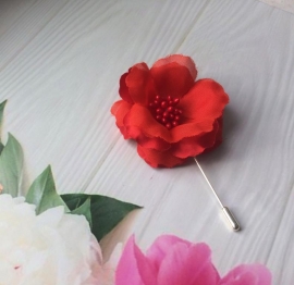 Красная бутоньерка для Жениха &quot; Цветок Любви&quot; 000739