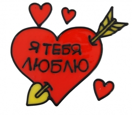 Наклейка на стекло Сердце: украшаем подъезд на выкуп 001015 сердце - наклейка на стекло