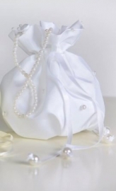 Свадебная сумочка белая для невесты 001125