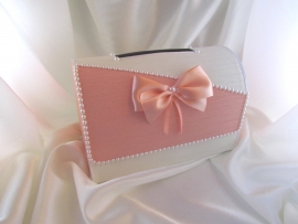 персиковые свадебные коробки фото