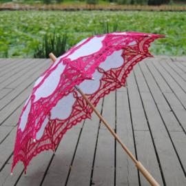 зонт от солнца красно-белый купить