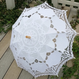зонт кружевной купить, зонт белый кружевной