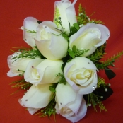 букет дублер белые розы купить
