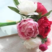 малино-бело-розовый букет дублер невесты фото