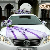 украшение на машину фиолетово-лиловое фото