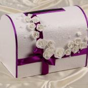 фиолетовые свадебные украшения фото