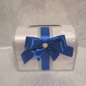 синяя свадебная коробка фото