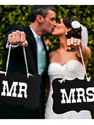 мистер и миссис таблички для фотосессии купить