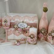 пыльная роза свадебные аксссуары фото