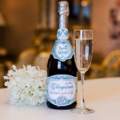 наклейки на свадебное шампанское фото