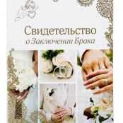 папка для свидетельства о браке с кольцами фото