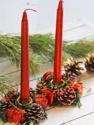 подарочные наьоры новоголних свечей купить