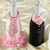 свадебные костюмы на шампанское розовые фото