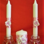 свечи семейный очаг розовые купить