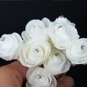 шпильки цветы из фоамирана фото