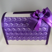 коробка для денег фиолетовая фото