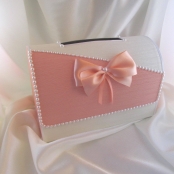 персиковые свадебные коробки фото