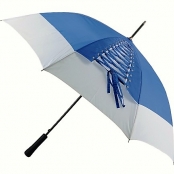 зонт трость синий с белым купить