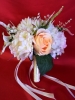 букет дублер персиковые розы и пионы фото