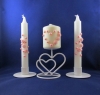 розовые свадебные свечи фото