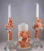 свечи персиковые свадебные купить