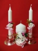 свечи свадебные ручной работы розовые купить