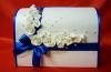 синяя свадебная коробка фото
