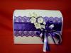 фиолетовая свадебная коробка фото