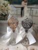 Свадебные бокалы  Жених и Невеста: золотистый, черный 2 шт. 000265