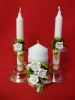 сваденые свечи оливковые фото
