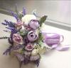 Свадебный букет-дублер из белых пионов, лавандовых роз, сиренево-розовых ранункулюсов, PREMIUM 002251