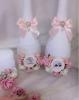 свадебный набор бутылки розовые фото