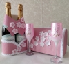 Свадебный набор розовый 4 предмета 300666