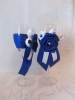 сине-белые свадебные бокалы фото