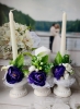 свадебные свечи фиолетовые фото